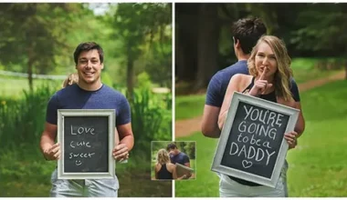 Pregnancy Announcement to Dad